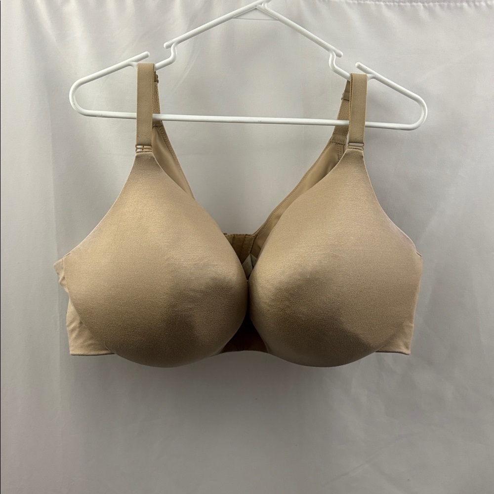 Cacique 46DDD Backsmoother Lightly Lined Balconette Nude Bra